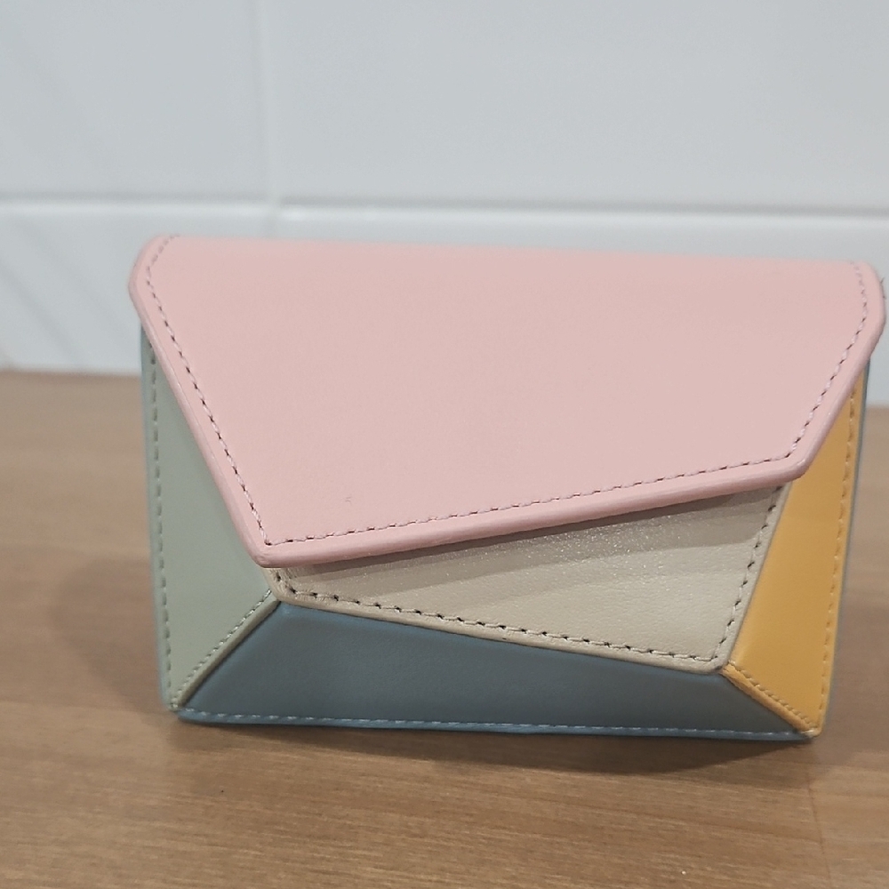 Mlouye Pastel Geometric Small Card Wallet Bag